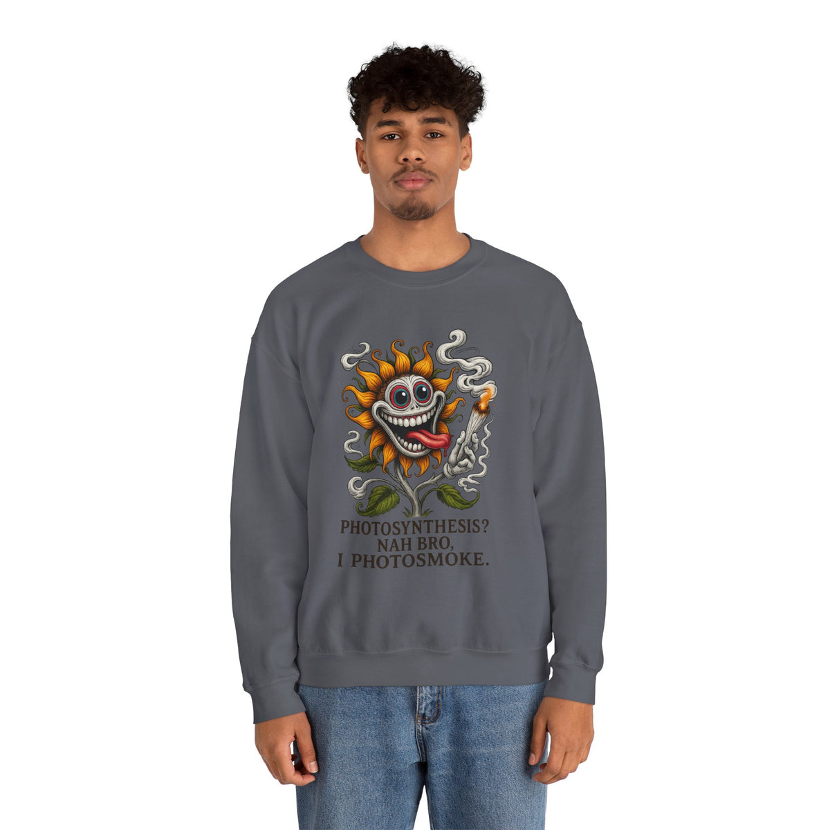 Photosmoke Sunflower Crewneck Sweatshirt
