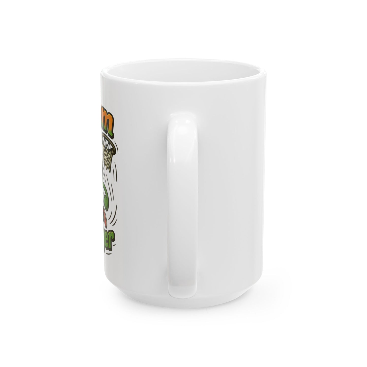 Basketball  Ceramic Mug — 'Team Player' Sports Coffee Cup (11oz, 15oz)