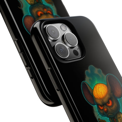 Phone Case — 'You'll Be Cheese in the Simulation' Angry Detective Mouse Graphic