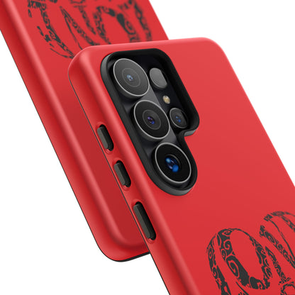 Red 'Love Justice' Heart Phone Case — Protective iPhone Cover, Valentine’s Gift