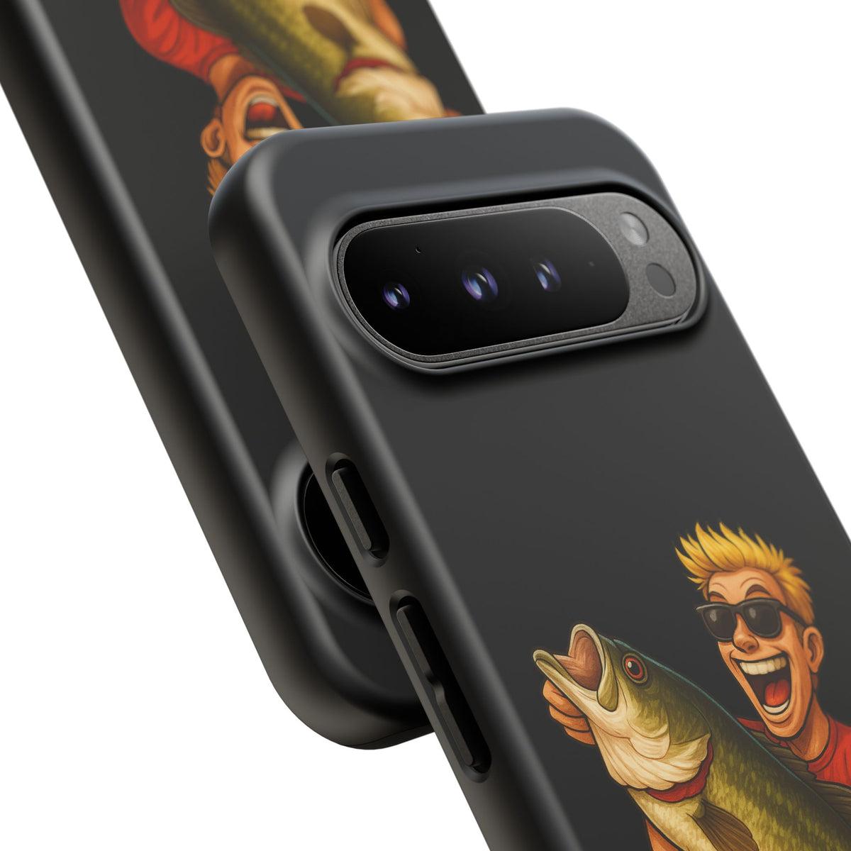 Fishing Phone Case — "I Came. I Cast. I Conquered." Graphic Bass Design