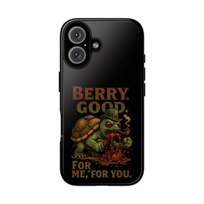 Phone Case — 'Berry Good' Zombie Turtle Graphic Tough Protective Case