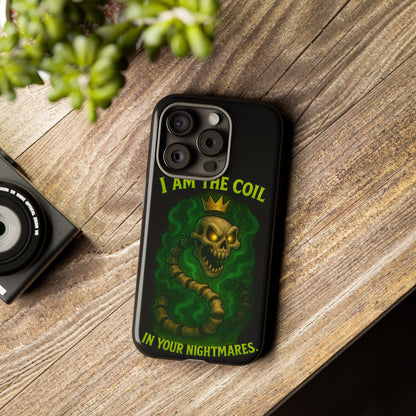 Tough Cases — “I Am The Coil In Your Nightmares” Skull Snake Shockproof Phone Case