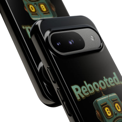 Phone Case — 'Rebooted. Still Awkward.' Retro Robot Protective Cover