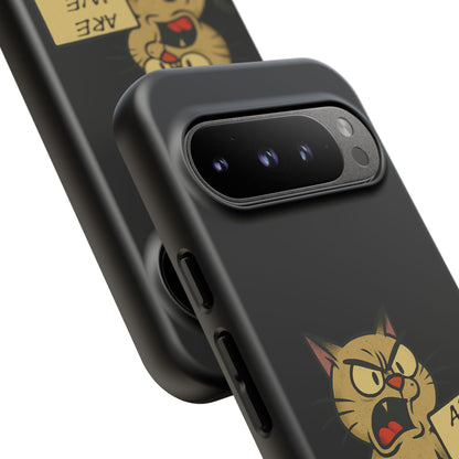 Angry Cat Phone Case — 'Are We Next' Protest Graphic iPhone Case