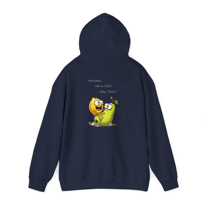 Hoodie - "When We’re Half, We’re There" Cute Mango & Pear Friendship Hoodie