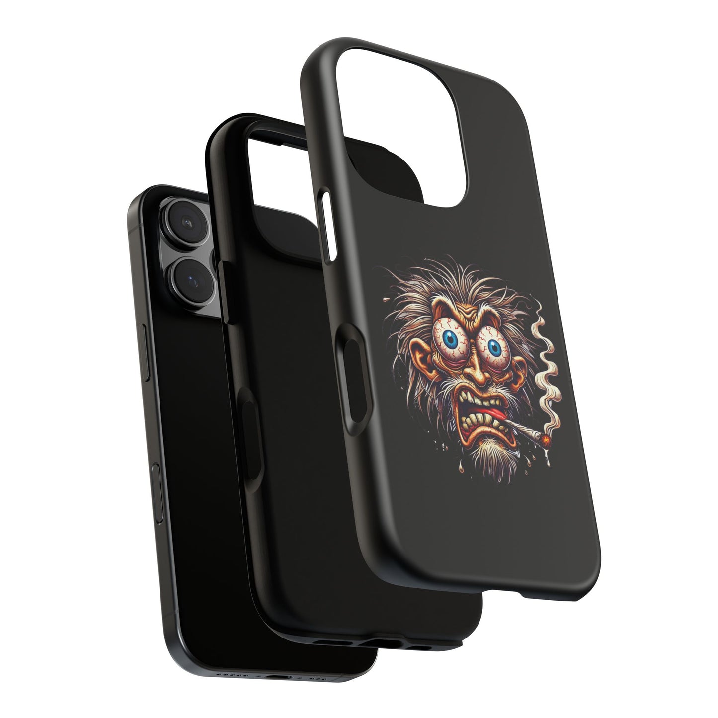 Phone Case — Wild Cartoon Monster Smoking Design