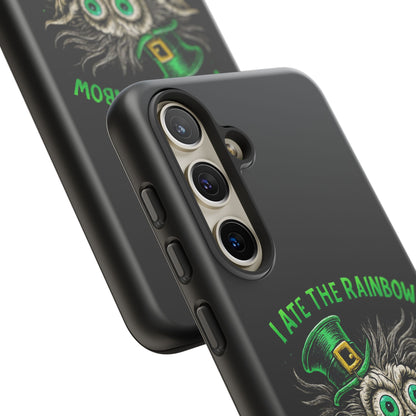St. Patrick's Horror Phone Case — "I Ate the Rainbow, The Gold Screamed" Lucky Goblin Design