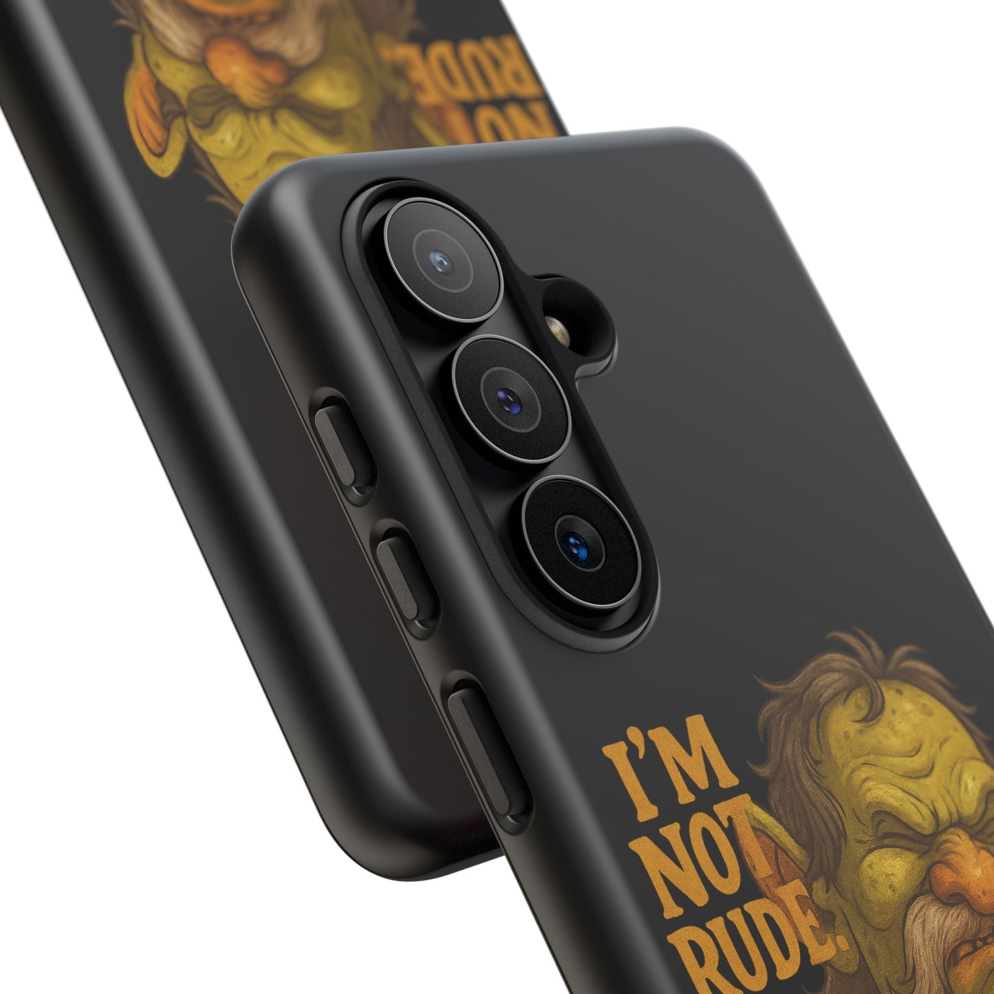 Phone Case — "I'm Not Rude, You're Just Exhausting" Grumpy Goblin Protective Cover