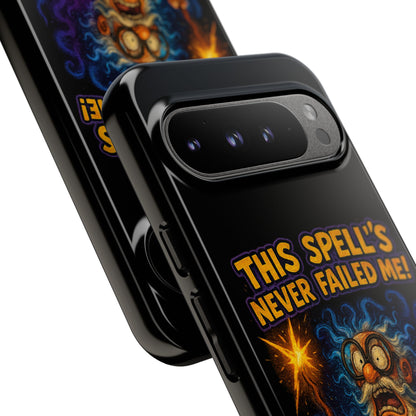Wizard Phone Case — "This Spell's Never Failed Me!" Funny Magic Protective iPhone Cover