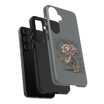 Phone Case — Funny Grumpy Troll Design: “Get Off My Lawn” Protective Cover