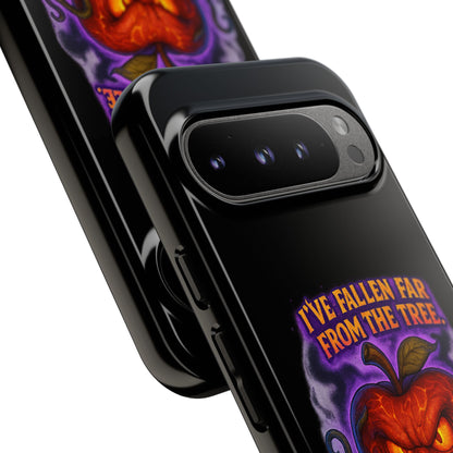 Phone Case — 'I've Fallen Far From the Tree, Straight Into Madness' Pumpkin Horror Design
