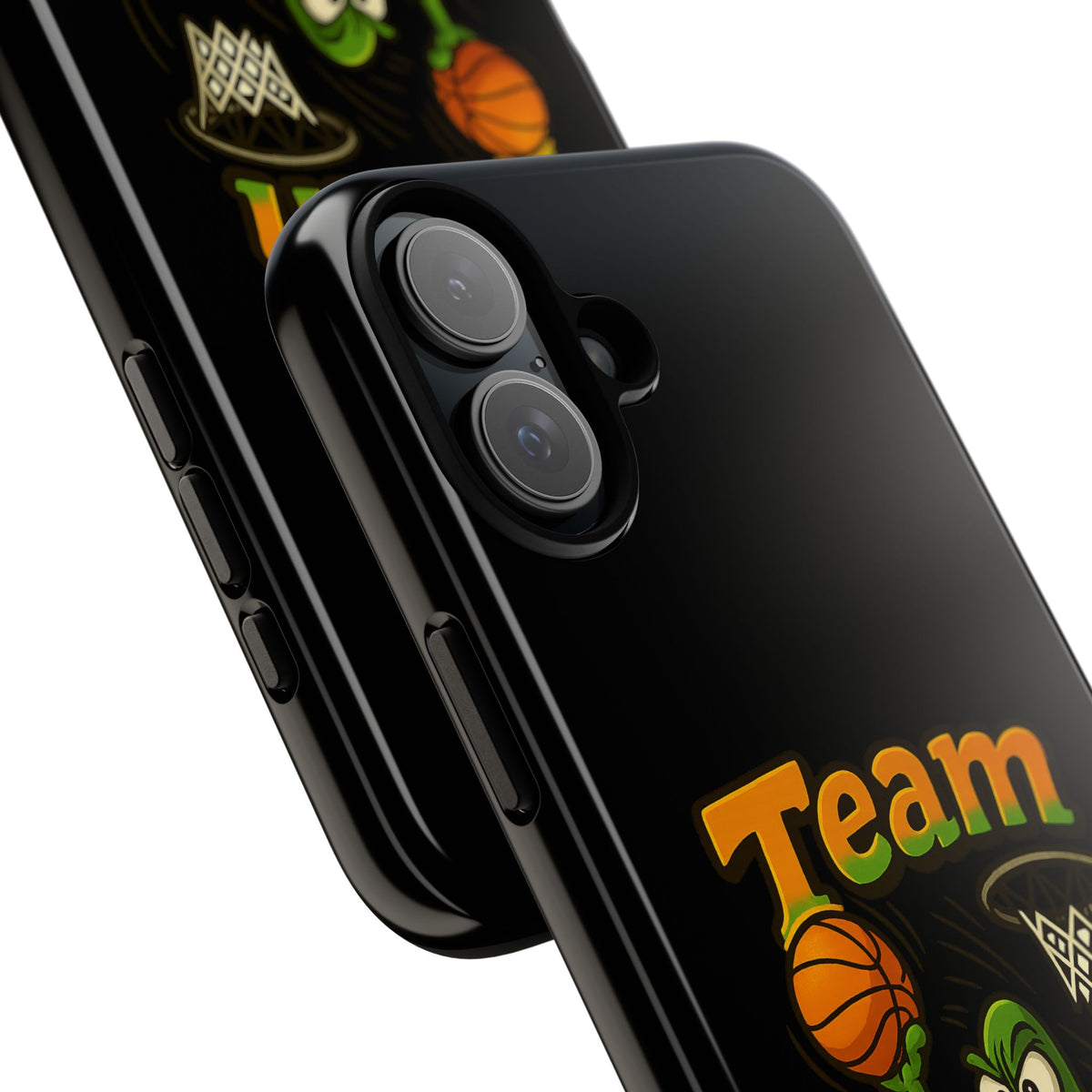 Team Player Basketball Phone Case — Cute Cartoon Pickle Dunk Phone Cover