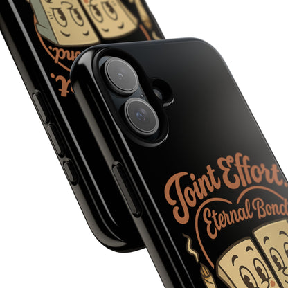 Phone Case — "Joint Effort Eternal Bond" Retro Cannabis Matchstick Design