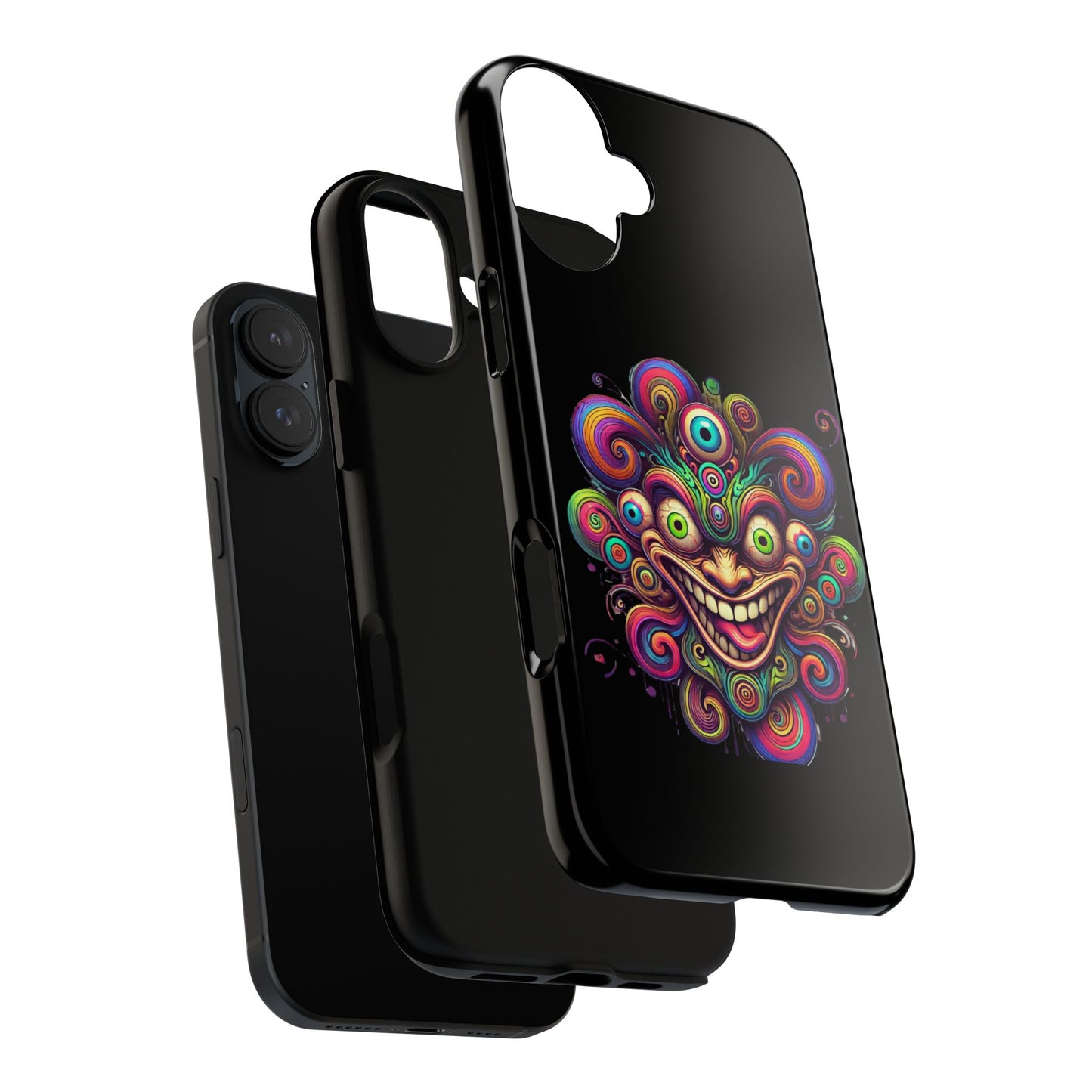 Psychedelic Jester Phone Case — Colorful Creepy Clown Tough Case