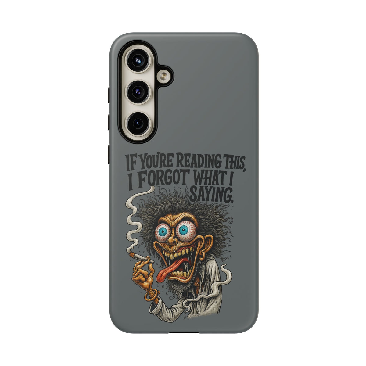 Phone Case — "If You're Reading This I Forgot What I Was Saying" Retro Crazy Cartoon Design