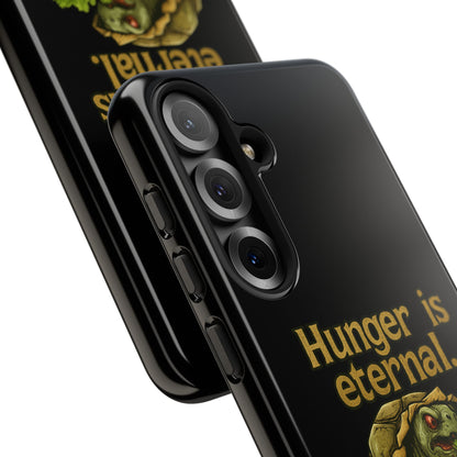 Phone Case — 'Hunger Is Eternal, Your Fingers Are Optional' Turtle Snack Graphic