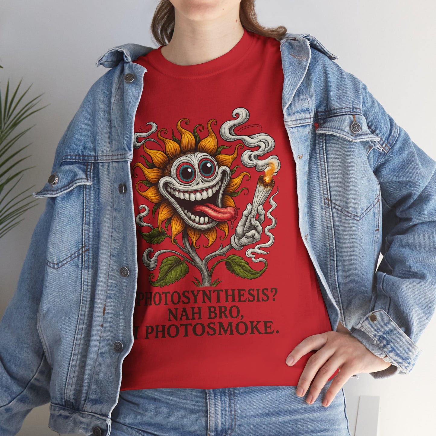 Photosmoke Sunflower – “I Photosmoke” Funny Stoner Plant T-Shirt