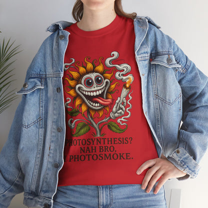 Photosmoke Sunflower – “I Photosmoke” Funny Stoner Plant T-Shirt