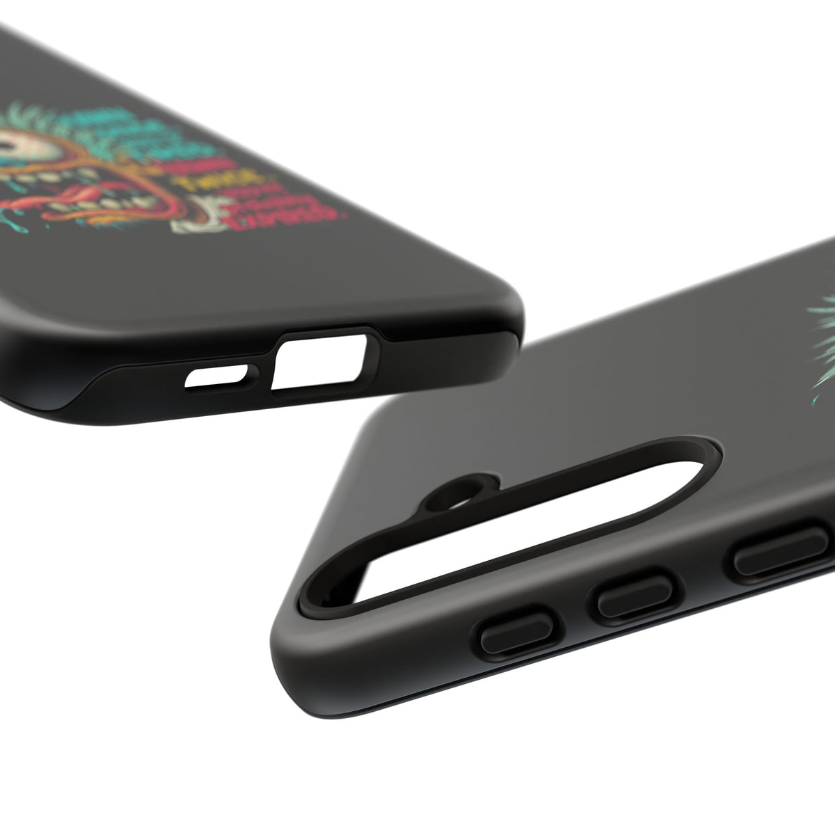 Phone Case — 'Yawn Once You're Tired, Yawn Twice You're Probably Expired' Retro Monster Graphic