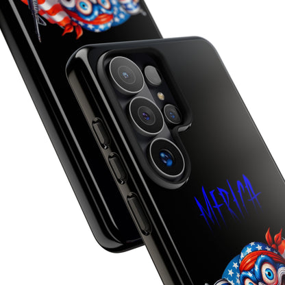 Phone Case — Patriotic 'Merica Clown with Flag, Beer & Rifle