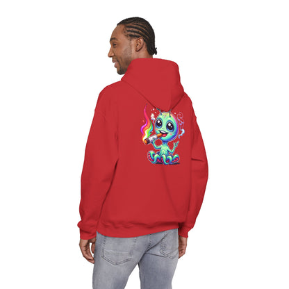 Alien Octopus Hoodie — Cute Rainbow-Smoking Space Creature Sweatshirt