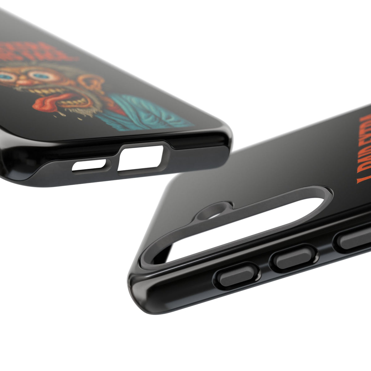 Funny ‘I Paid Extra For This Face’ Phone Case — Retro Horror Cartoon Design