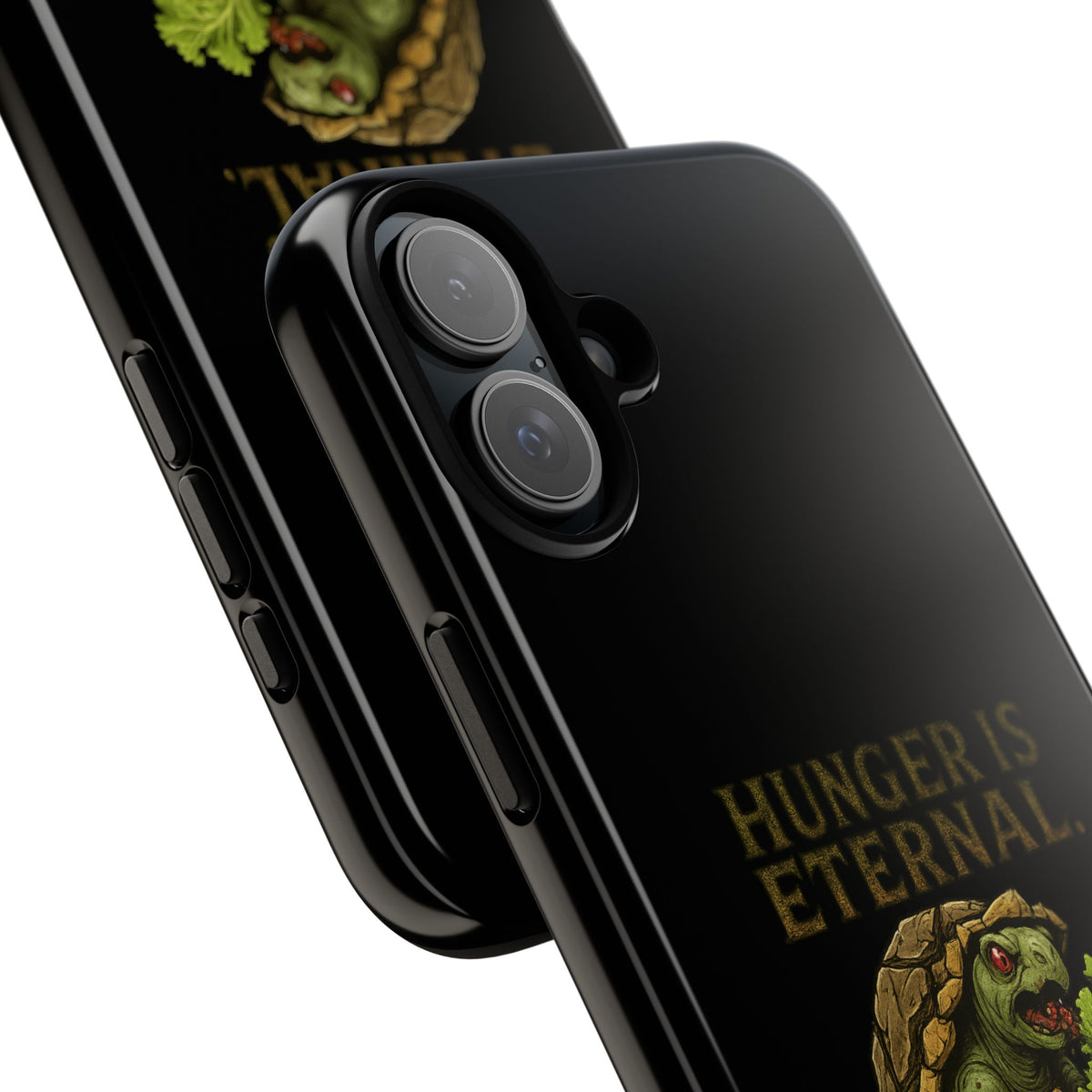 Phone Case — "Hunger Is Eternal, Your Fingers Are Optional" Turtle Monster Design