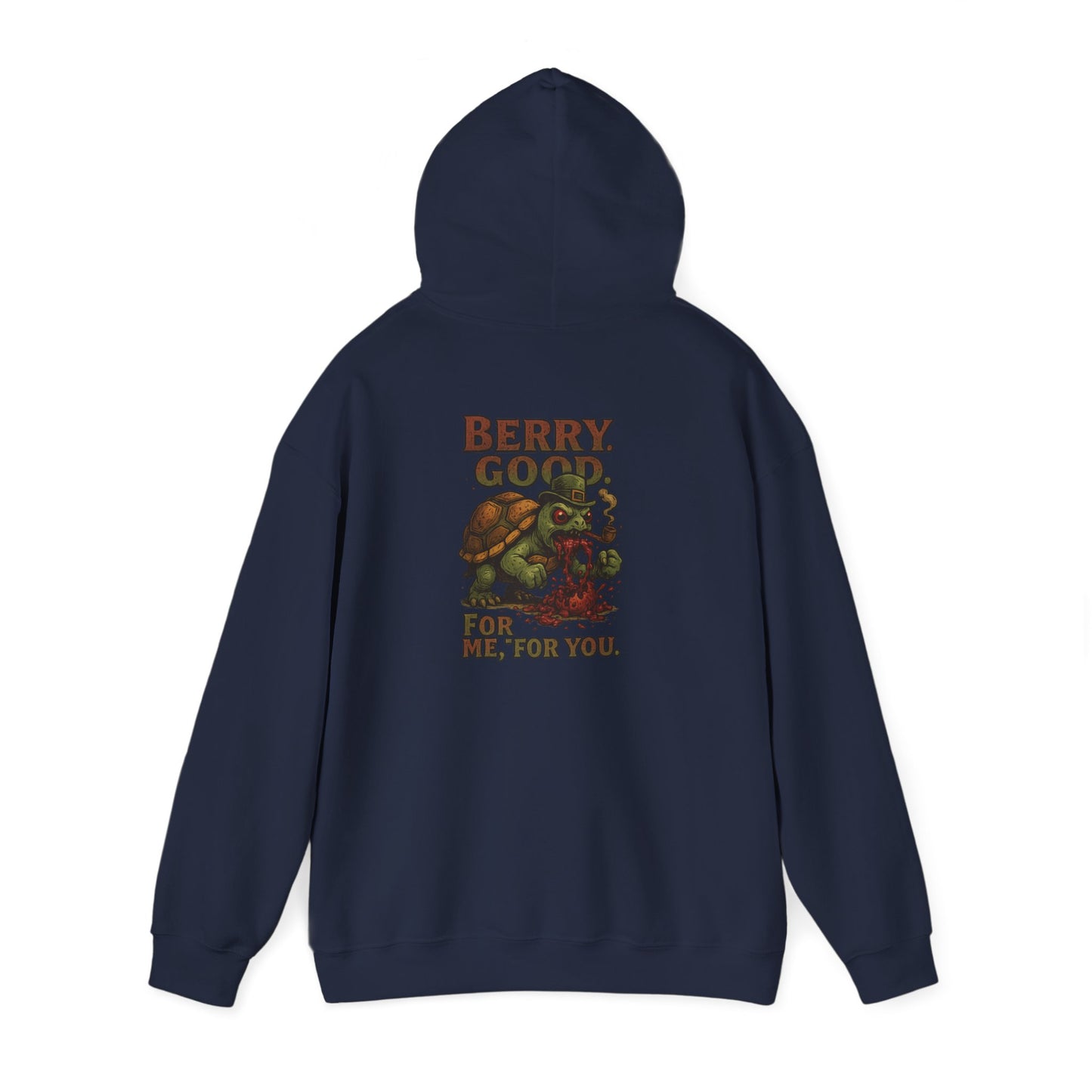 Turtle Graphic Hoodie — "Bein' Good For Me, For You" Retro Nature Sweatshirt