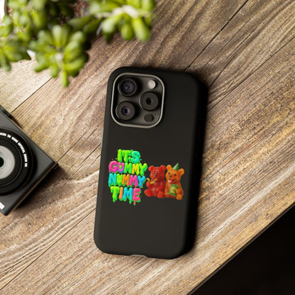 Phone Case — "It's Gummy Nummy Time" Colorful Gummy Bear Protective Case