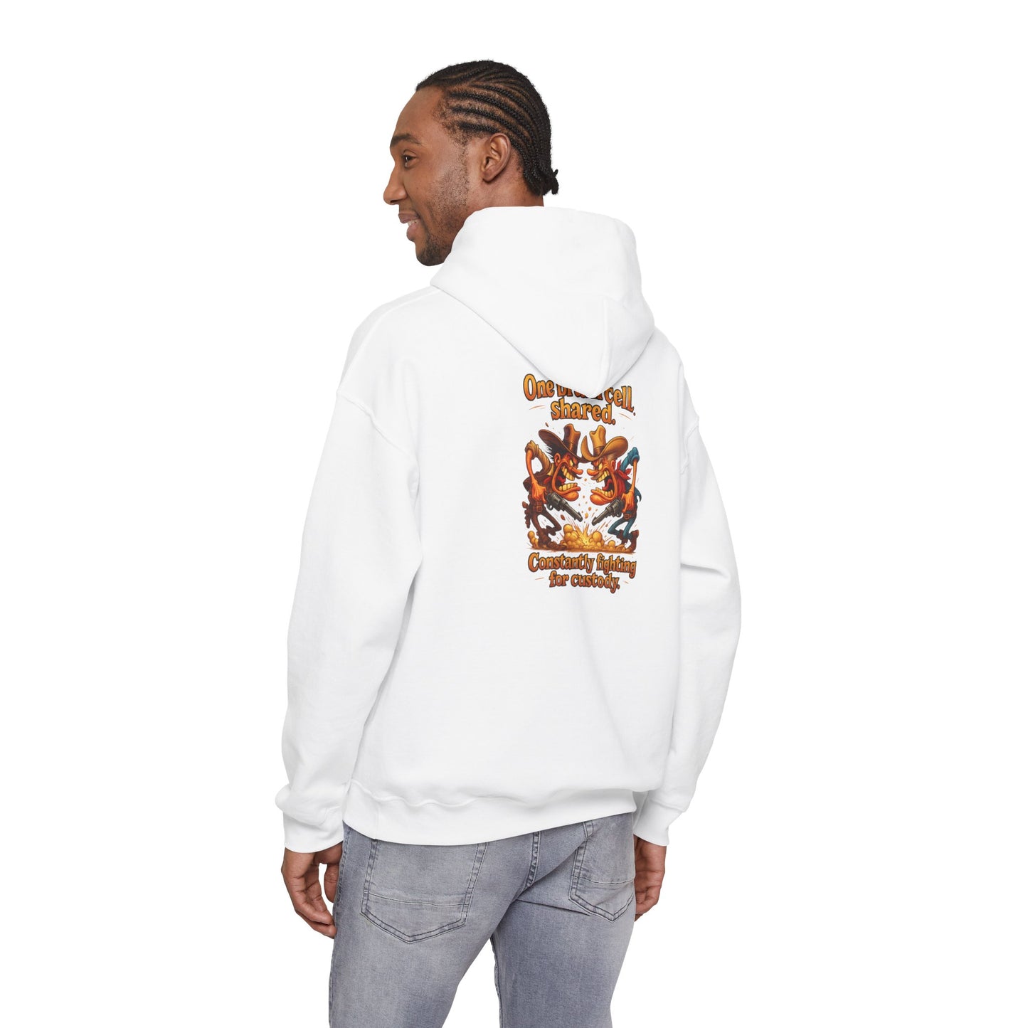 Vintage Crest Hoodie — Community Vibes Graphic Hooded Sweatshirt