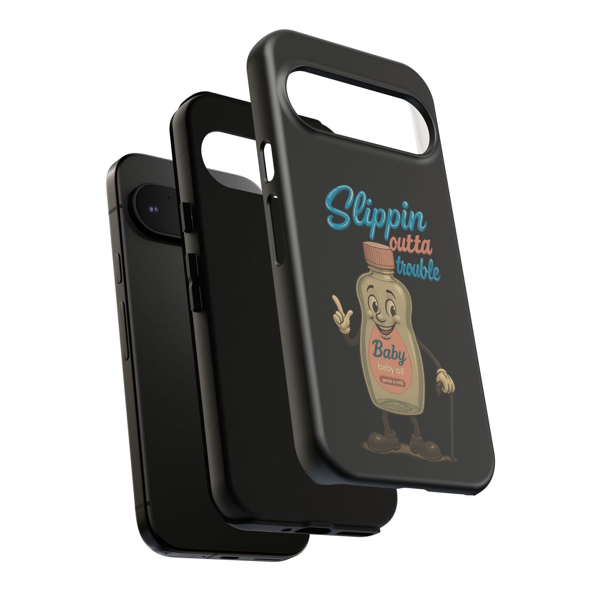 Phone Case — Retro 'Slippin Outta Trouble' Baby Bottle Design