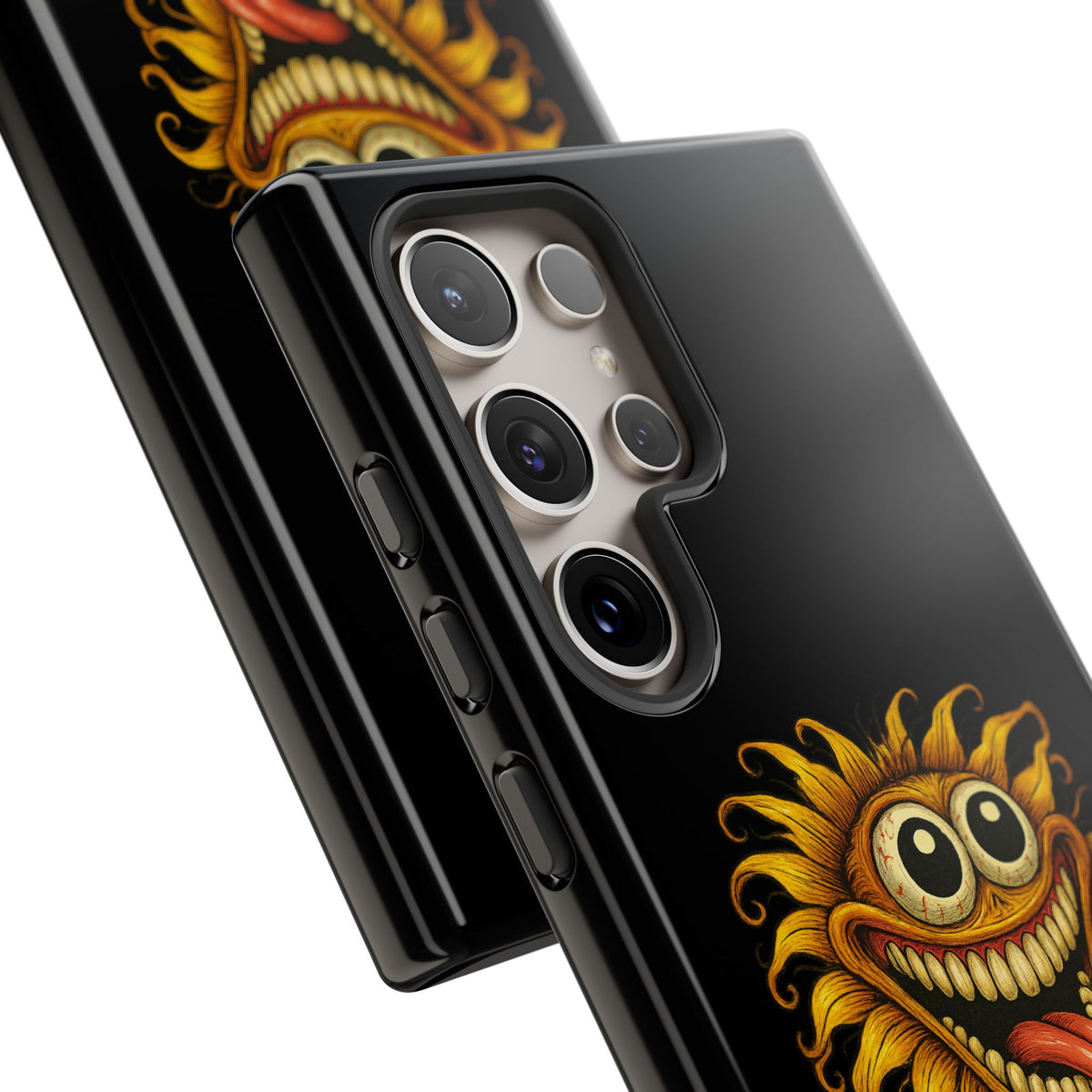 Phone Case - Smiling Sunflower Design with "Photosynthesizing the Universe One Breakdown at a Time"