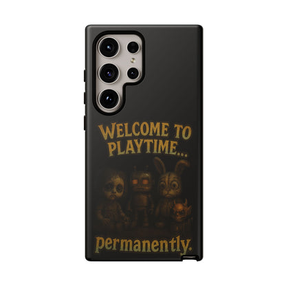 Phone Case — "Welcome to Playtime... Permanently." Horror Game Character Protective Case