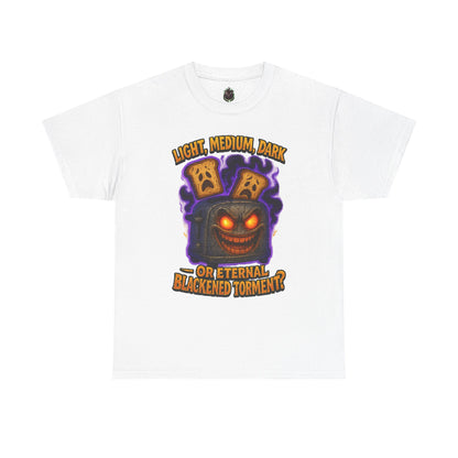 Spooky Toast Jack-o'-Lantern T-Shirt | Light Medium Dark or Eternal [...]