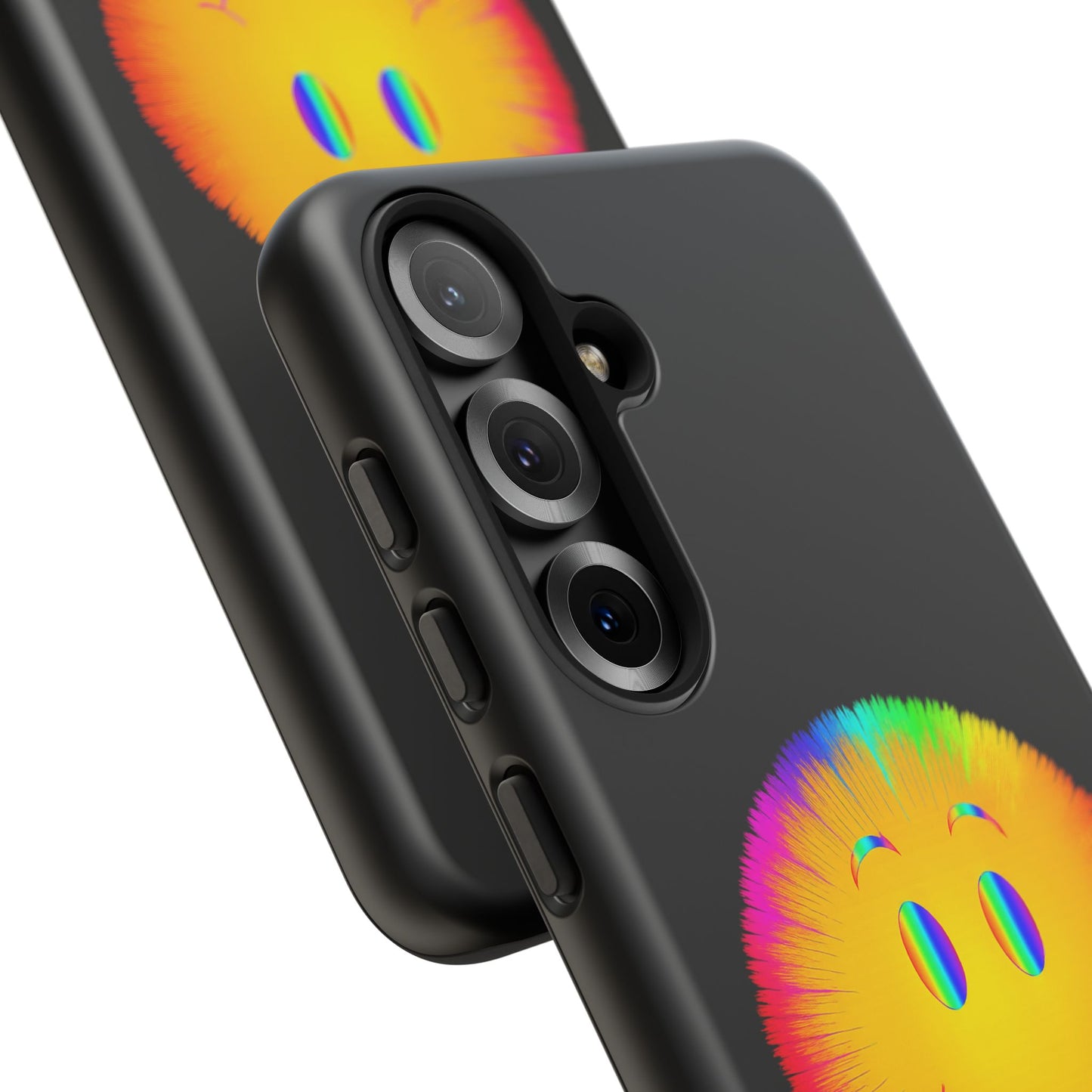 Phone Case — 'Dead Inside, But the Visuals Are Amazing' Rainbow Smiley