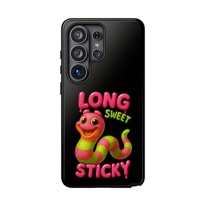 Phone Case — "Long Sweet Sticky" Cute Candy Snake Protective Case