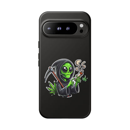 Reaper Alien Phone Case – Cute Grim Reaper Smoking Weed iPhone Case