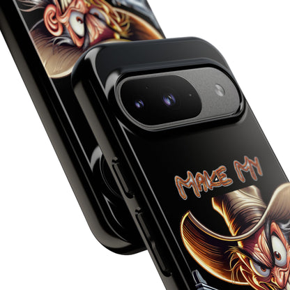 Phone Case - 'Make My Day' Cowboy Revolver Graphic Protective Case