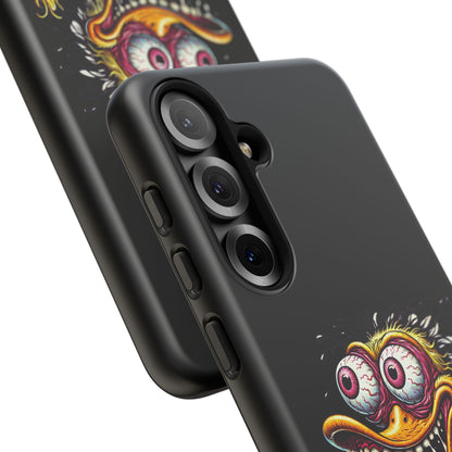 Duck Monster Phone Case — Crazy Cartoon Eye Duck Shock Design Tough Case