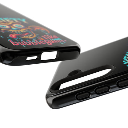 Phone Case — "I Chew Anxiety Like Bubblegum" Retro Monster Design