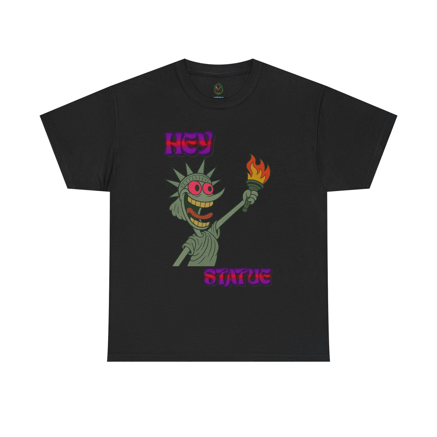 Funny Statue of Liberty Tee, Unisex Cotton T-Shirt, Gift for Friends, Summer