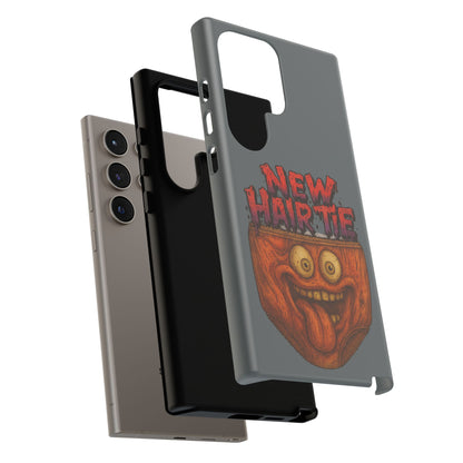 Phone Case — 'New Hairte' Funny Grinning Tongue-Out Monster Design