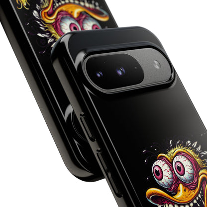 Duck Monster Phone Case — Crazy Cartoon Eye Duck Shock Design Tough Case