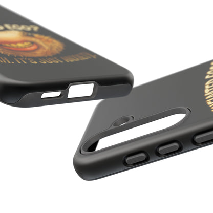 Phone Case — "Inflated Ego? Nah, It's Just Anxiety" Funny Pufferfish Design