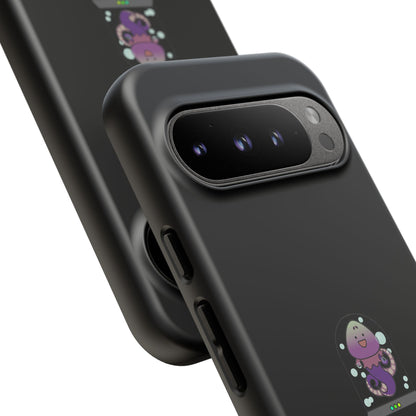 Phone Case — 'Got Protection?' Cute Purple Alien Anti-Shock Protective Cover