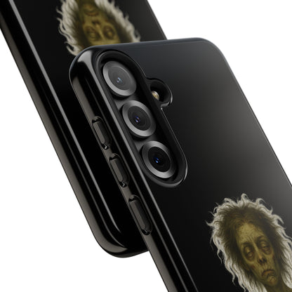 Phone Case — “Cursed to Rise Before Coffee Was Brewed” Goth Horror Design