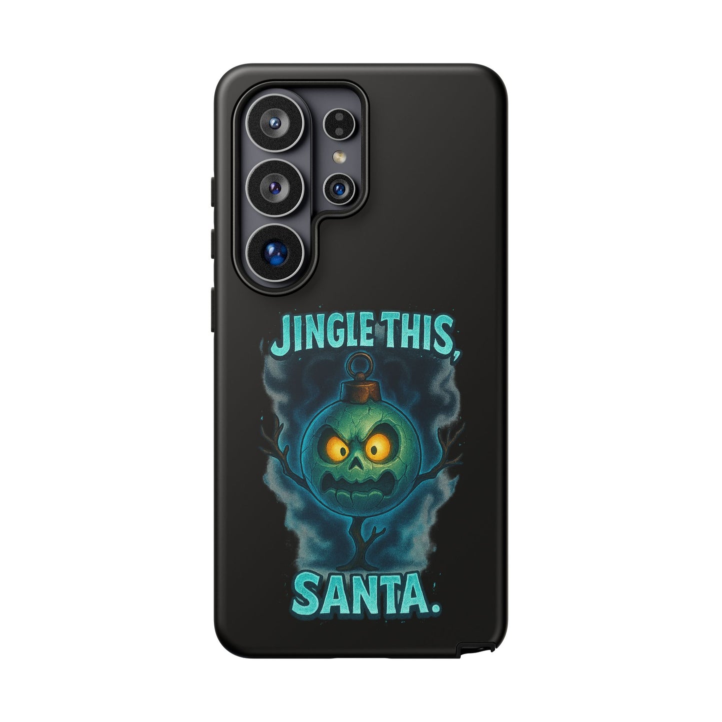 Phone Case - 'Jingle This, Santa' Spooky Holiday Protective Case