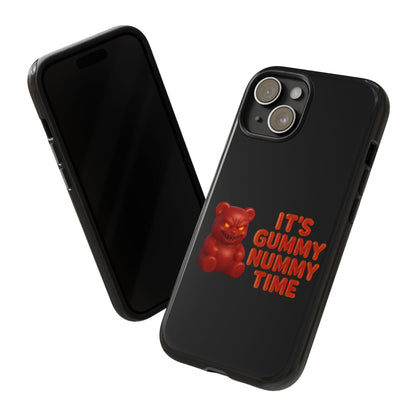 Phone Case — "It's Gummy Nummy Time" Red Gummy Bear Protective Case