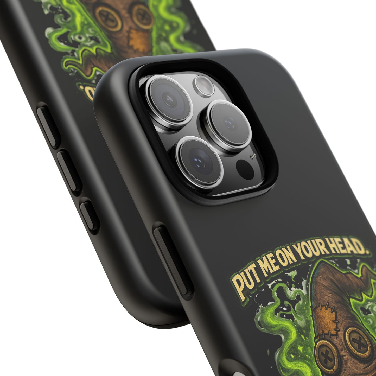 Phone Case — “Put Me On Your Head, I Double Dare You” Scary Witch Hat Design